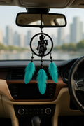 God Krishna Car Hanging Idol with Feathers