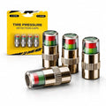 Car Tyre Pressure Indicator Valve Caps for Bikes & Cars Visual Air Pressure Alert