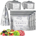 Reusable Foil Zip Lock Vacuum Food Storage Bag (Pack of 10)