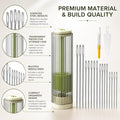 Magnetic Sewing Needle Organizer Kit with Assorted Self-Threading Needles