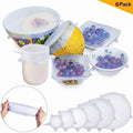 Microwave Safe Silicone Stretch Lids (Pack of 6)