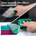 Double-Sided Microfiber Silver Silk Silver Cloth Kitchen (PACK OF 1)