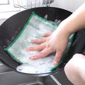 Double-Sided Microfiber Silver Silk Silver Cloth Kitchen (PACK OF 2)