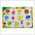 Geometric Shapes and Colors Wooden Puzzle Board Toys