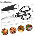 3 in 1 Multipurpose kitchen Shears Stainless Steel Scissors