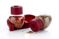 Refillable Salt and Pepper Shaker Set | Plastic Spice Dispenser Bottles with Sprinkle Lids | Multipurpose Seasoning Containers for Kitchen & Dining