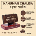 Wooden Hanuman Chalisa