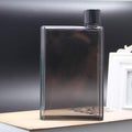 Multicolor Flat Water Bottle, Portable Clear Reusable Flat A6 Water Bottle Slim Fits in Your Bag for School