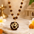Rudraksha Pendant with Om Shree Design