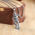 Men's Silver Chain with Hanuman Pendant