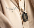 Hanuman Chalisa MicroCarved Tag Necklace