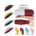 Mini Capsule Shaped Tree Design Parapluie Payung Sombrillas Paraguas Folding Capsule Umbrella Yellow With Logo Prints Capsule
