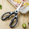 Multifunctional Kitchen Shears Stainless Steel Panda Scissors with Plastic Protective Cover for Chicken Fish Meat Vegetable