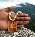 Tulsi mala Hanuman Ji Beads Wood Chain Set ( Pack Of 2 )